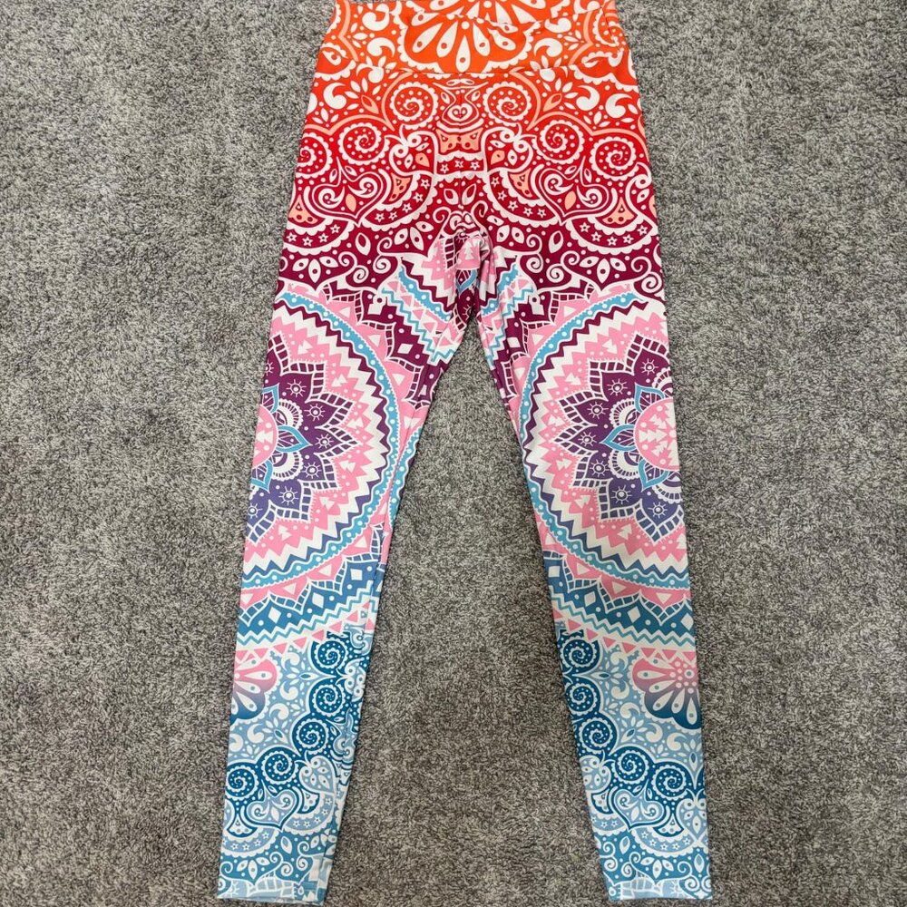 Women's Brand New WOT Colorful Mandela Leggings Size S